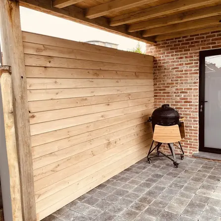 Eiken Zweeds rabat - 8-22x130 mm - zichtzijde ruw / fijnbezaagd - zweedsrabat - eikenhout AD 20-25%