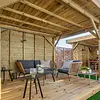 Geïmpregneerd grenen terrasplank - 28x140 mm - geschaafd - vlonderplank gegroefd / geribbeld - gedrenkt grenenhout KD 18-20%