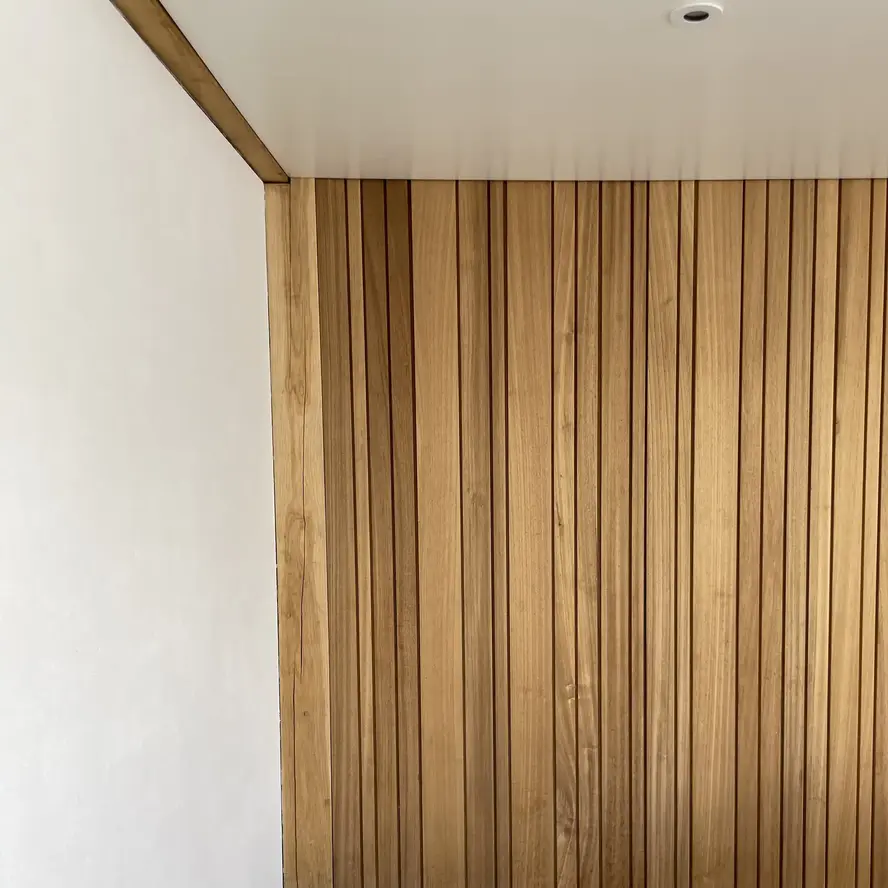 Ayous thermowood enkel blokprofiel - 21x125 mm - geschaafd - blokprofiel enkel - thermo ayous hout KD 8-12% Ayous thermowood enkel blokprofiel - 21x125 mm - geschaafd - blokprofiel enkel - thermo ayous hout KD 8-12%