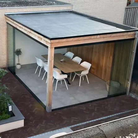 Ayous thermowood enkel blokprofiel - 21x125 mm - geschaafd - blokprofiel enkel - thermo ayous hout KD 8-12%
