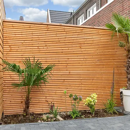 Vuren thermowood triple blokprofiel - 26x130 mm - geschaafd - Deens rabat - thermo vurenhout KD 8-12%