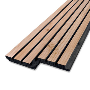 douglas - rabat Douglas triple blokprofiel met zwarte groef - 26x130 mm - geschaafd - KD douglas - rabat Douglas triple blokprofiel met zwarte groef - 26x130 mm - geschaafd - KD