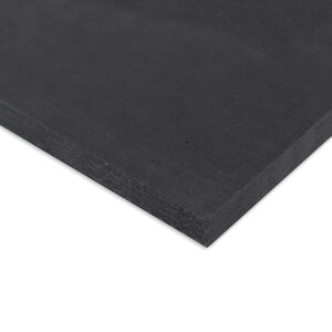 MDF plaat - zwart - 18 mm dik