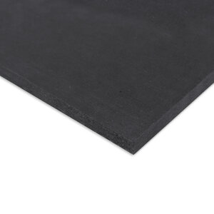 MDF plaat - zwart - 12 mm dik