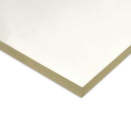 MDF plaat - wit gegrond - vochtwerend - 18 mm dik - witte plaat MDF V313