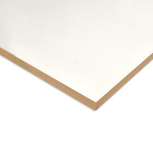 MDF plaat - wit gegrond - 12 mm dik