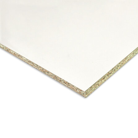 Spaanplaat - wit gegrond - vochtwerend - 10 mm dik - witte spaan plaat V313