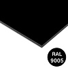 Trespa plaat - eenzijdig zwart (RAL 9005) - 6 mm dik - zwarte HPL plaat - Trespa Izeon - garantieplaat 10 jaar