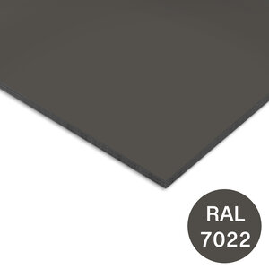 HPL plaat Trespa plaat - eenzijdig donkergrijs - 6 mm dik - Izeon