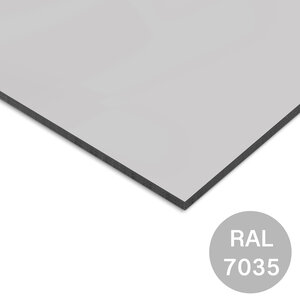 Trespa plaat - eenzijdig lichtgrijs - 6 mm dik - Izeon