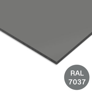 Trespa plaat - eenzijdig grijs - 6 mm dik - Izeon