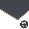 Rockpanel uni - antraciet (RAL 7016) - 6 mm dik - donkergrijze brandwerende gevelplaat - garantieplaat 10 jaar