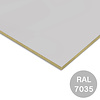 Rockpanel uni - lichtgrijs (RAL 7035) - 6 mm dik - lichtgrijze brandwerende gevelplaat - garantieplaat 10 jaar