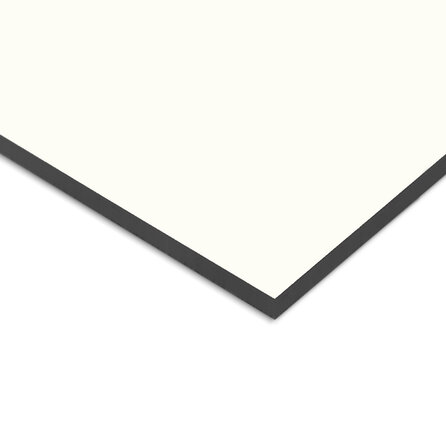 Trespa plaat - eenzijdig gebroken wit (A03.0.0) - 10 mm dik - witte HPL plaat - Trespa Meteon - garantieplaat 10 jaar