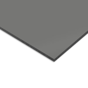 Trespa plaat - eenzijdig grijs - 6 mm dik - Meteon