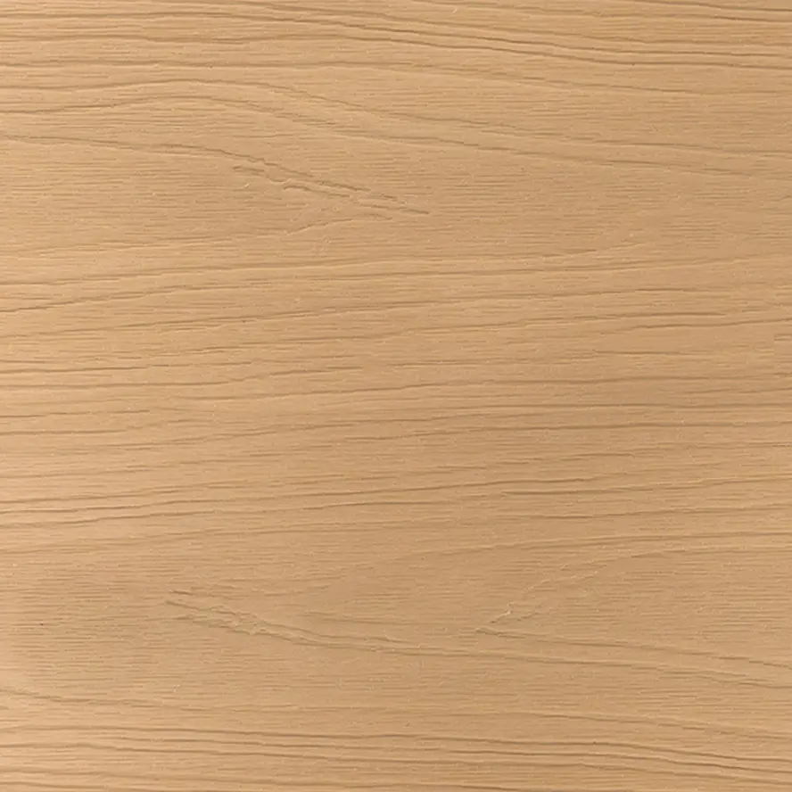 Composiet terrasplank - hol (semi massief) - cedar look - 23x210 mm - 1 zijde geschaafd / 1 zijde geborsteld (optiek) - vlonderplank met blinde bevestiging - houtcomposiet Composiet terrasplank - hol (semi massief) - cedar look - 23x210 mm - 1 zijde geschaafd / 1 zijde geborsteld (optiek) - vlonderplank met blinde bevestiging - houtcomposiet