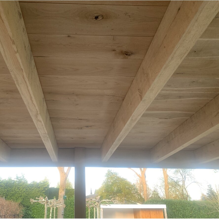 Eiken balk - 65x240 mm - geschaafd - balk voor buiten - eikenhout AD 20-25% Eiken balk - 65x240 mm - geschaafd - balk voor buiten - eikenhout AD 20-25%