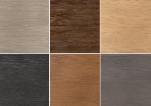 Composiet per kleur Composiet gevelbekleding en composiet terrasplanken en gevelplanken in diverse natuurlijk ogende houttinten, vindt u bij HOUTvakman.be!