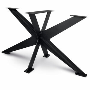 Matrix tafel onderstel zwart - metaal - 1 cm massief - 78x140 cm - h: 72 cm Matrix tafel onderstel zwart - metaal - 1 cm massief - 78x140 cm - h: 72 cm