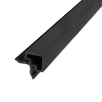 Composiet hoekprofiel - zwart - 67x67 mm