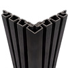 Composiet hoekprofiel - zwart - 67x67 mm - hoek afwerkprofiel houtcomposiet Composiet hoekprofiel - zwart - 67x67 mm - hoek afwerkprofiel houtcomposiet