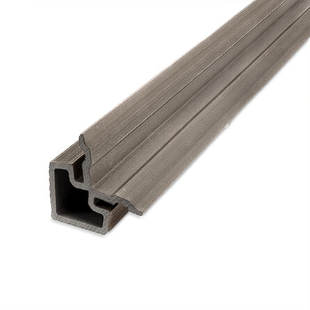 Composiet hoekprofiel - lichtgrijs kleur - 67x67 mm - hoek afwerkprofiel  houtcomposiet