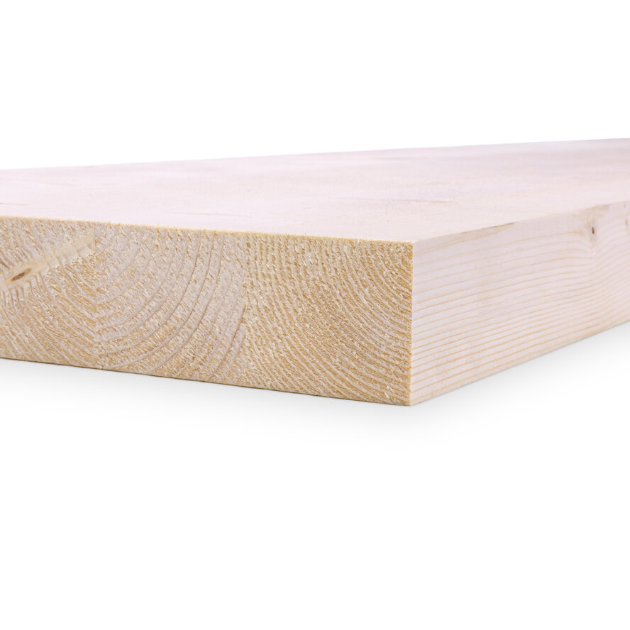 Vuren plank - 40x280 mm - geschaafd - plank voor binnen - gelamineerd - vurenhout KD 18-20% Vuren plank - 40x280 mm - geschaafd - plank voor binnen - gelamineerd - vurenhout KD 18-20%
