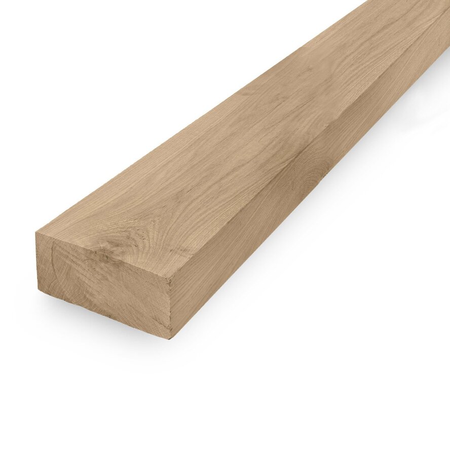 Eiken balk - 90x160 mm - geschaafd - balk voor buiten - eikenhout AD 20-25% Eiken balk - 90x160 mm - geschaafd - balk voor buiten - eikenhout AD 20-25%