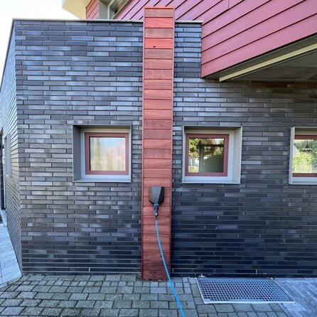 Padouk channelsiding - 21x60 mm - geschaafd - channel siding - padoek hardhout AD 20-25%