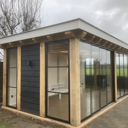 Eiken balk - 200x200 mm - ruw / fijnbezaagd - balk voor buiten - eikenhout AD 20-25%