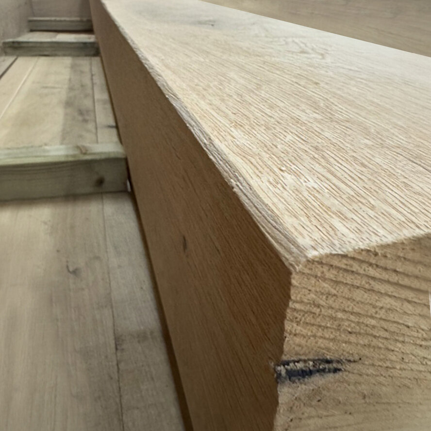 Eiken balk - 90x190 mm - geschaafd - balk voor buiten - eikenhout AD 20-25% Eiken balk - 90x190 mm - geschaafd - balk voor buiten - eikenhout AD 20-25%
