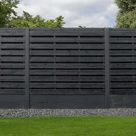 Zwart vuren plank - 16x140 mm - geschaafd - plank voor buiten - zwart gebeitst vurenhout KD 18-20%