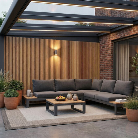 Eiken triple blokprofiel - 21x125 mm - geschaafd - deens rabat - eikenhout KD 8-12%