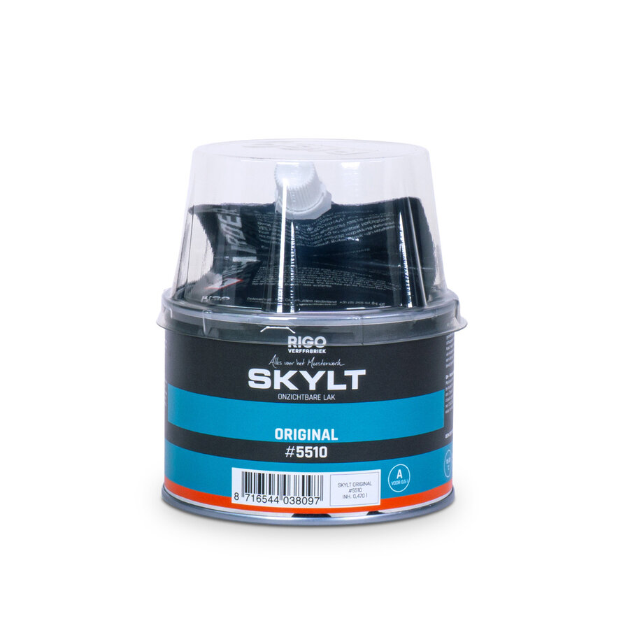 Rigo Skylt - Original 5510 - Transparante bescherming - 2 componenten polyurethaan lak - geschikt voor binnen - 0,5 liter Rigo Skylt - Original 5510 - Transparante bescherming - 2 componenten polyurethaan lak - geschikt voor binnen - 0,5 liter