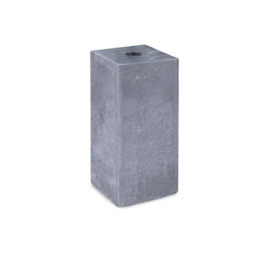 Hardsteen poer - met gat - 19x19 cm - 35 cm hoog Hardsteen poer - met gat - 19x19 cm - 35 cm hoog