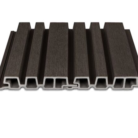 Composiet barcodeprofiel (hol) - zwart ebben look - 33x195 mm - barcode rabat - houtcomposiet Composiet barcodeprofiel (hol) - zwart ebben look - 33x195 mm - barcode rabat - houtcomposiet