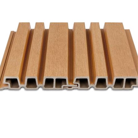 Composiet barcodeprofiel (hol) - cedar look - 33x195 mm - barcode rabat - houtcomposiet