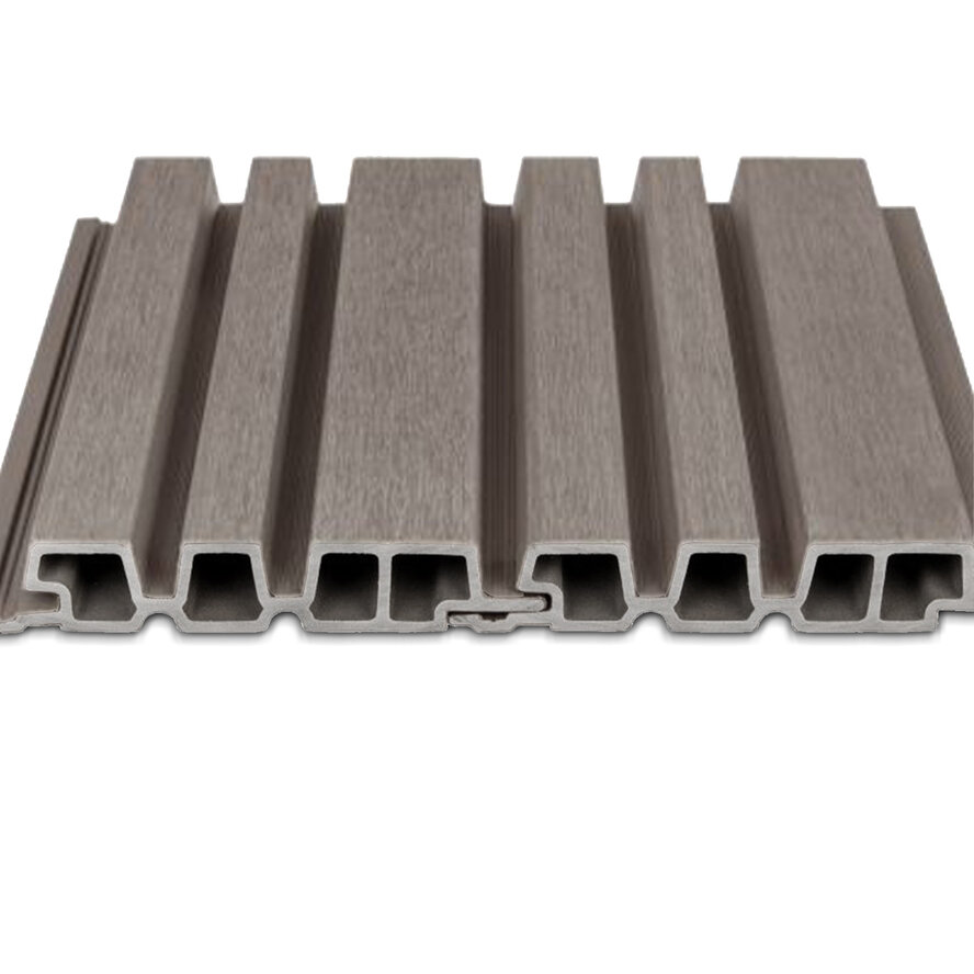 Composiet barcodeprofiel (hol) - vergrijsd hout look - 33x165 mm - barcode rabat - houtcomposiet Composiet barcodeprofiel (hol) - vergrijsd hout look - 33x165 mm - barcode rabat - houtcomposiet