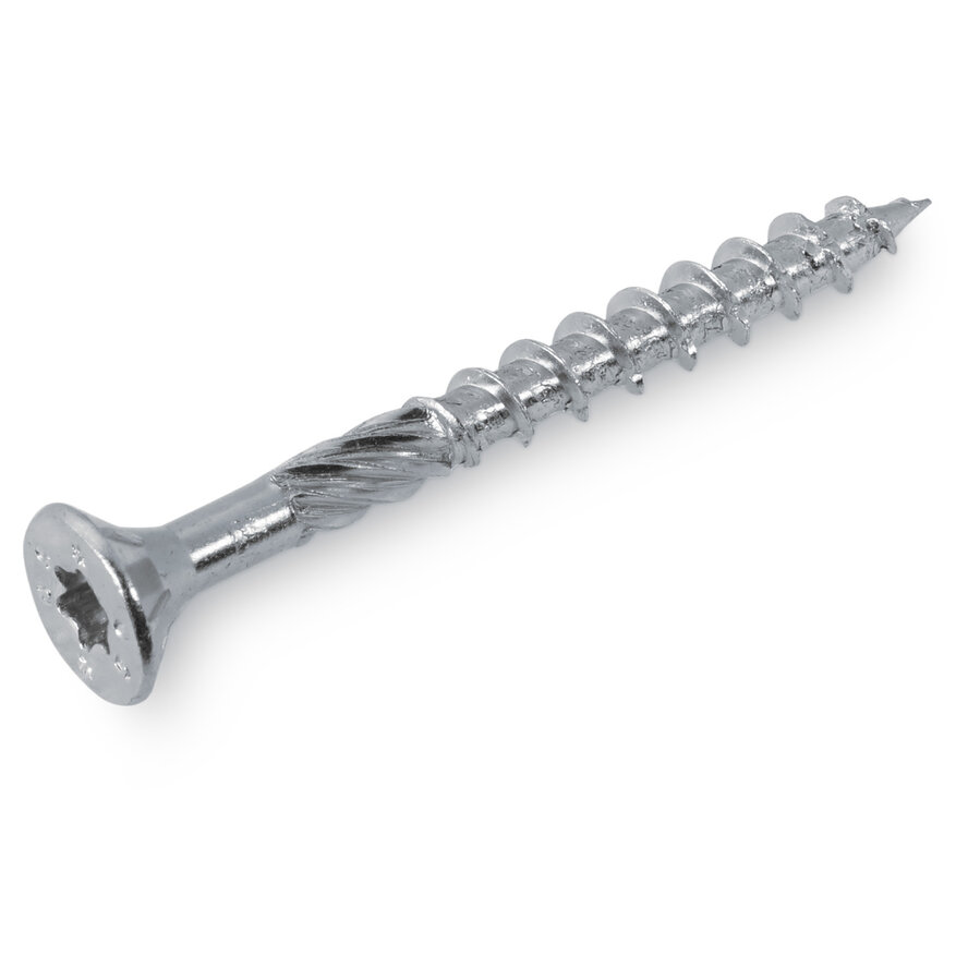 Universele houtschroeven - blauw/wit verzinkt - 5 mm - gegalvaniseerde houtvijzen - Torx 25 - deeldraad - met boorpunt - 200 stuks Universele houtschroeven - blauw/wit verzinkt - 5 mm - gegalvaniseerde houtvijzen - Torx 25 - deeldraad - met boorpunt - 200 stuks