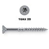 Universele houtschroeven - blauw/wit verzinkt - 5 mm - gegalvaniseerde houtvijzen - Torx 25 - deeldraad - met boorpunt - 200 stuks Universele houtschroeven - blauw/wit verzinkt - 5 mm - gegalvaniseerde houtvijzen - Torx 25 - deeldraad - met boorpunt - 200 stuks