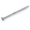 Universele houtschroeven - blauw/wit verzinkt - 6 mm - gegalvaniseerde houtvijzen - Torx 30 - deeldraad - met boorpunt - 100 stuks