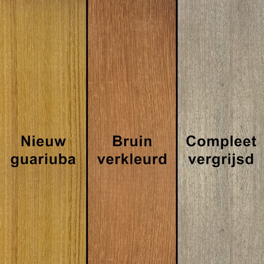 Guariuba plank - 21x145 mm - geschaafd - plank voor buiten - guariuba hardhout KD 18-20% Guariuba plank - 21x145 mm - geschaafd - plank voor buiten - guariuba hardhout KD 18-20%