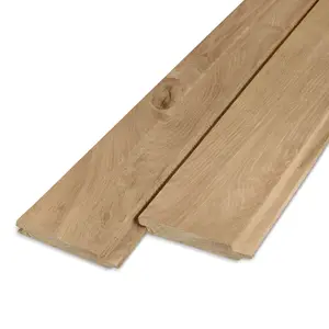 Eiken enkel blokprofiel (mes en groef) - 21x115 mm - geschaafd - KD