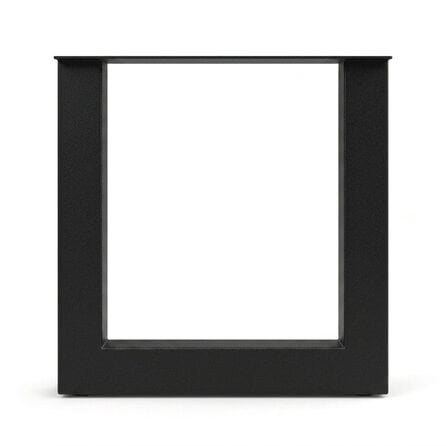 Zwarte stalen U-poten (set) - voor buiten - verzinkt & gecoat metaal - 10x10 cm - hoogte: 72 cm - breedte (montageplaat): 76 cm - U-tuintafel poot Zwarte stalen U-poten (set) - voor buiten - verzinkt & gecoat metaal - 10x10 cm - hoogte: 72 cm - breedte (montageplaat): 76 cm - U-tuintafel poot