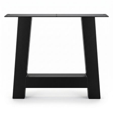 Zwarte stalen A-poten (set) - voor buiten - verzinkt & gecoat metaal - 10x10 cm - hoogte: 72 cm - breedte (montageplaat): 78 cm - U-tuintafel poot Zwarte stalen A-poten (set) - voor buiten - verzinkt & gecoat metaal - 10x10 cm - hoogte: 72 cm - breedte (montageplaat): 78 cm - U-tuintafel poot