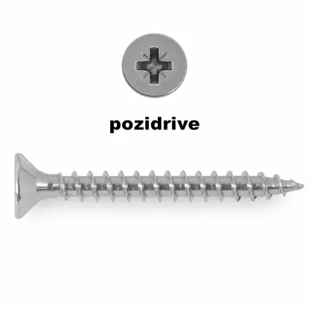 Universele houtschroeven - RVS / INOX - 3,5 mm - houtvijzen voor tuin- en hardhout - pozidrive (PZ) - voldraad - met boorpunt - 200 stuks Universele houtschroeven - RVS / INOX - 3,5 mm - houtvijzen voor tuin- en hardhout - pozidrive (PZ) - voldraad - met boorpunt - 200 stuks