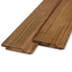 Frake thermowood enkel blokprofiel T&G - 21x160 mm - geschaafd - KD Frake thermowood enkel blokprofiel T&G - 21x160 mm - geschaafd - KD