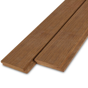 Tauari thermowood enkel blokprofiel - 21x125 mm - geschaafd - KD Tauari thermowood enkel blokprofiel - 21x125 mm - geschaafd - KD