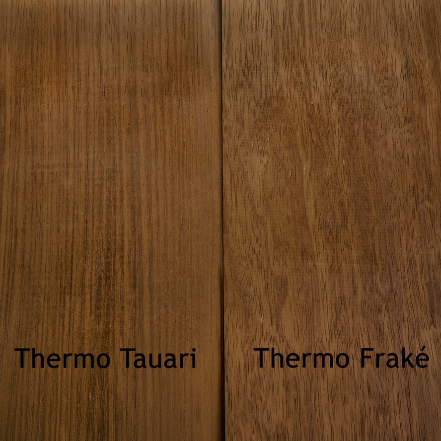 Tauari thermowood enkel blokprofiel T&G - 21x115 mm - geschaafd - blokprofiel enkel - thermo tauari hout KD 8-12% Tauari thermowood enkel blokprofiel T&G - 21x115 mm - geschaafd - blokprofiel enkel - thermo tauari hout KD 8-12%