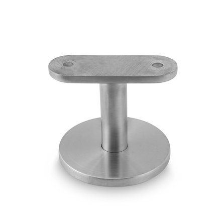 Main courante inox - carrée (40x40 mm) - avec supports de type 5 - Rampe escalier acier inoxydable 304 brossé